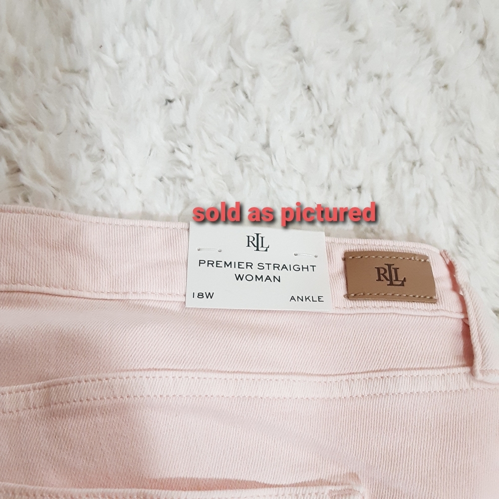 LAUREN RALPH LAUREN PREMIER STRAIGHT ANKLE JEANS - Picture 7 of 7